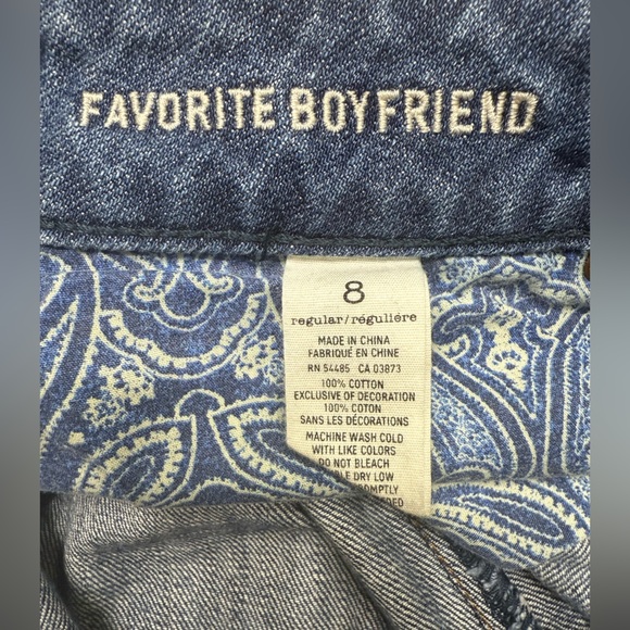 American Eagle Outfitters Ripped Blue Boot Cut Jeans - Picture 4 of 4